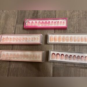 (5) NEW sets of Static reusable pop-on gel manicures